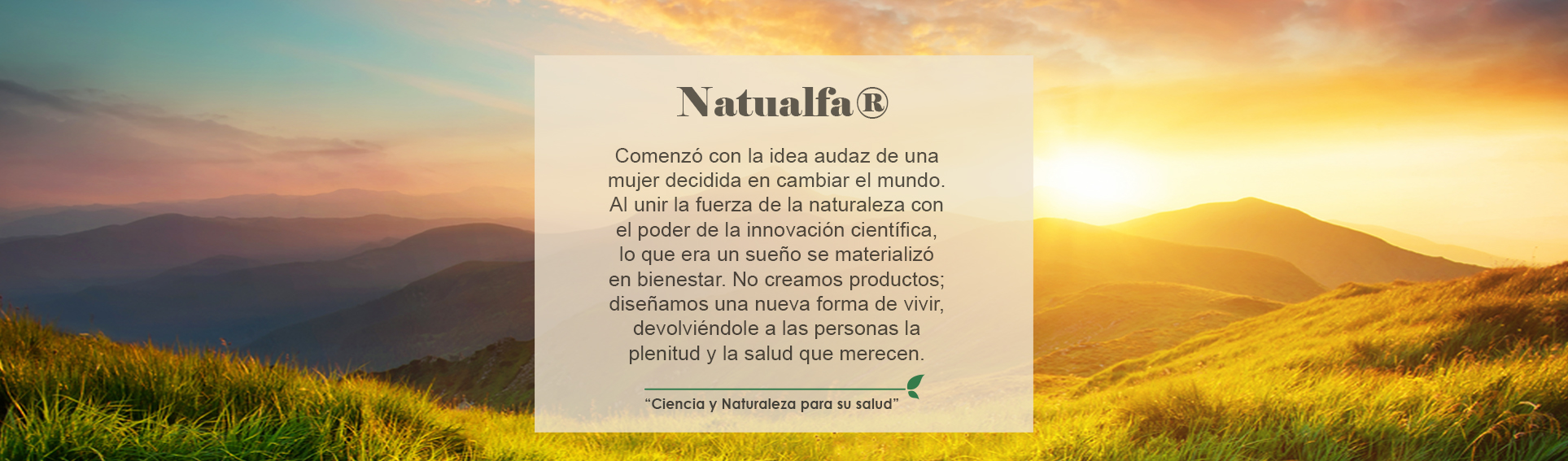 Natualfa, Ciencia y Naturaleza para su salud