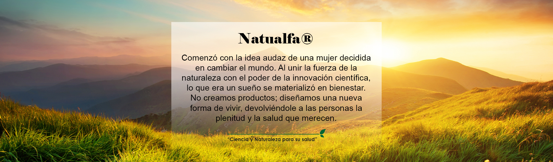 Natualfa, Ciencia y Naturaleza para su salud